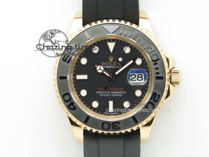 0211 Breathable Yacht-Master 42mm 226658 VSF 1:1 Best Edition 3D Black Ceramic Bezel on Black Rubber Strap VS 2097